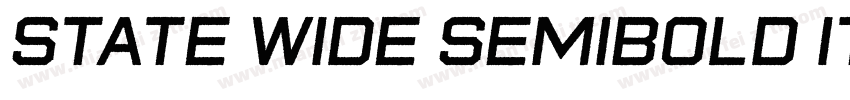 state wide semibold Italic字体转换
